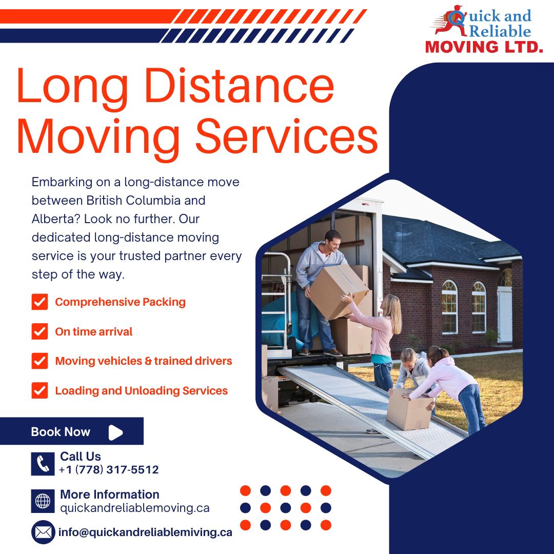 long distance moving company Abbotsford providing safe long haul moving services